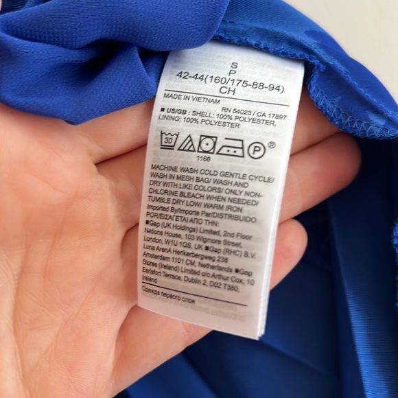 NWT Banana Republic Size Small Blue One Shoulder Top - Picture 9 of 17